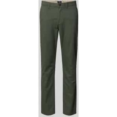Slim fit stoffen broek met Franse steekzakken