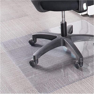 Vloermat Bureau - Bureauonderlegger Stoel - Vloer Beschermen - Antislip PVC - 95 x 120 cm - Transparant
