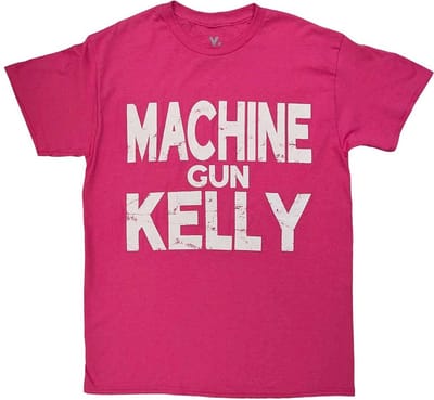 Machine Gun Kelly - Embers Logo Heren T-shirt - M - Roze