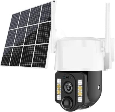 Zonnecamera Beveiliging - 4G IP Camera - Woning Bewaken - PTZ Bewegingsdetectie - 5MP Nachtzicht - Zwart