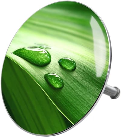 Badstop Blad Groen - Douchegoot Afdekking - Water Dicht Maken - Volledige Afvoer Bedekking - Groen