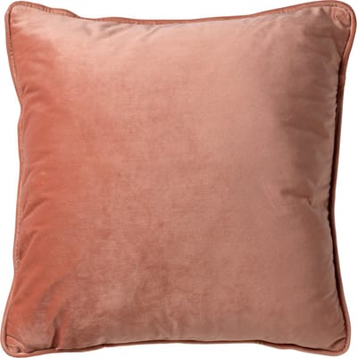 Dutch Decor FINN - Kussenhoes 45x45 cm - velvet - effen kleur - Muted Clay - roze - met rits - zonder binnenkussen