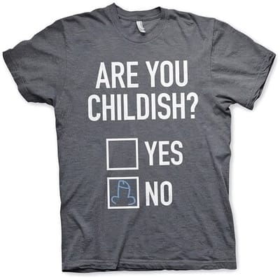 Hybris Are You Childish T-shirt Dark-Heather
