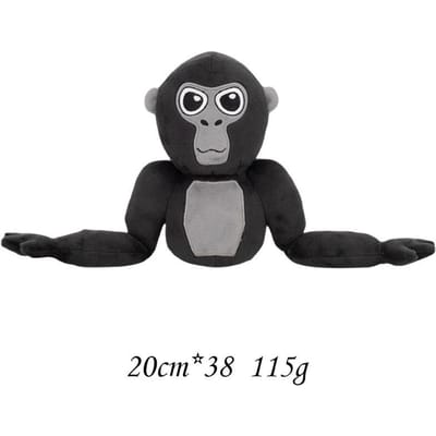 25cm Gorilla Tag Monke Anime Pluche Speelgoed Zacht Knuffeldier Kinderen Cadeau Pop Verjaardagscadeau bloedrood