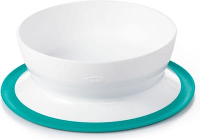 OXO tot Stick & Stay Kom - Baby bord met zuignap - Baby servies- Kinderbord - Baby bord - Teal