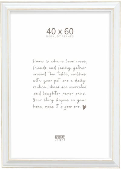 Deknudt Frames fotolijst S221H1 - wit met naturel accent - 40x60 cm