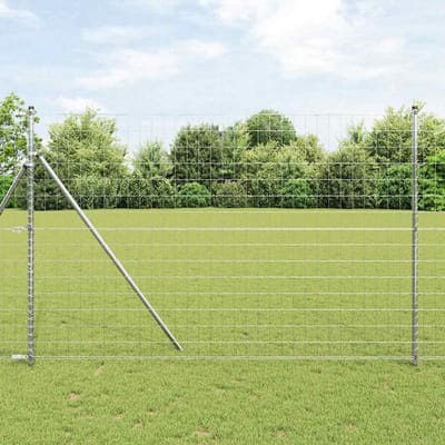 vidaXL - Euro - Hek - 1,5 - x - 10 - m - PVC-gelaagd - ijzer