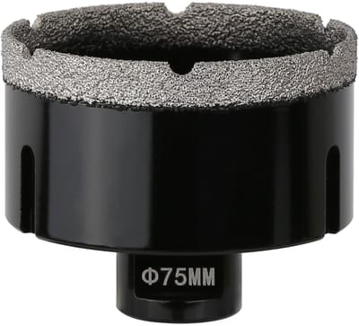 75 mm droge diamant kernboor M14 schroefdraad vacuüm gelast voor tegels marmer graniet porselein beton kwartssteen