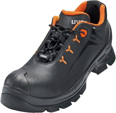 Uvex 2 Halb-schoenen S3 65222 Zwart, Oranje (65222)