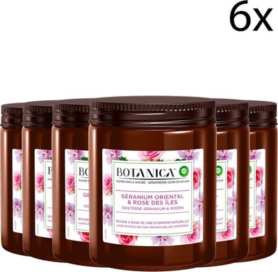 Botanica by Air Wick Geurkaars - Oosterse Geranium & Rozen x6
