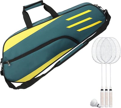 Duurzame Badmintontas voor 3 Rackets - Waterdichte en Beschermende Sporttas