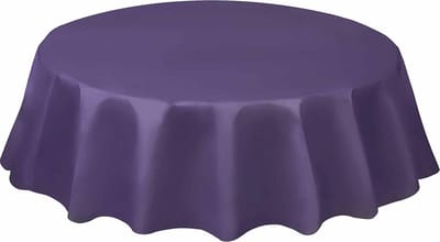 UNIQUE - Rond tafelkleed van paars plastic - Decoratie > Tafelkleden, placemats en tafellopers