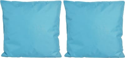 6x Bank/sier kussens voor binnen en buiten in de kleur lichtblauw 45 x 45 cm - Tuin/huis kussens