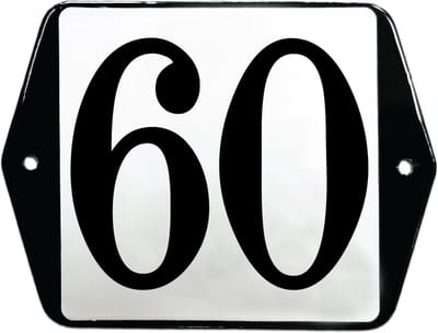 Emaille huisummer model oor - 60