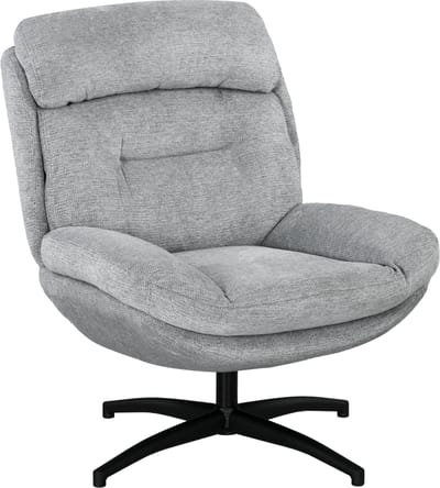 HOMCOM-Sessel-Polyester, Schaumstoff-79L x 91B x 98H cm-Grau