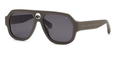 Philipp Plein SPP143 Verde kaki opaco 58/16/150 MAN Zonnebrillen
