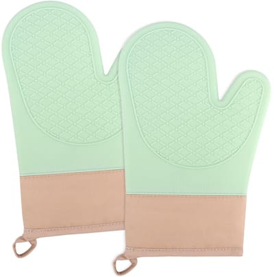 Dailygoods- Ovenwanten Hittebestendig - Ovenwanten 2 Stuks - Pannenlappen - Antislip - Siliconen - 1 Stuks - Keukenhandschoenen