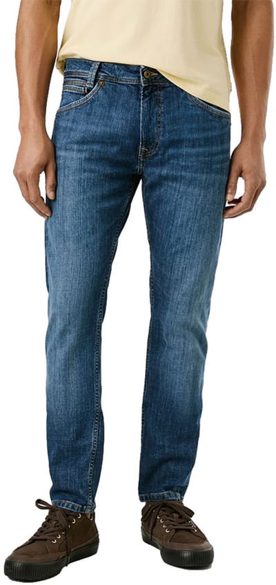 Pepe Jeans Heren Jeans Broeken tapered Fit Blauw 36W / 34L Volwassenen