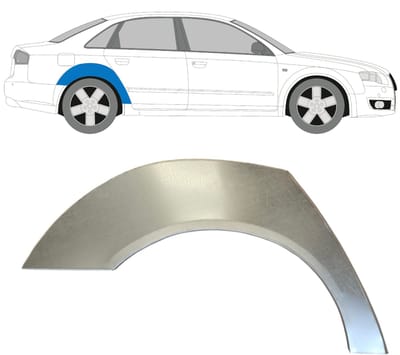Reparatiepaneel achterspatbord voor Audi A4 B7 2004-2007 / Rechts