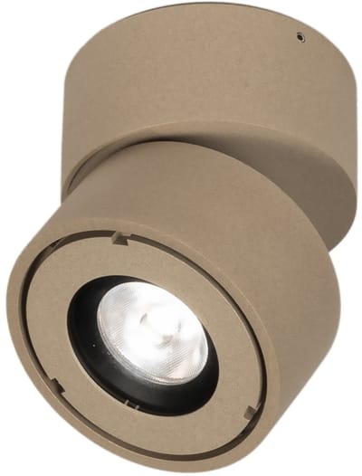 Lumidora Opbouwspot 75714 - MADISON - Ingebouwd LED - 9.0 Watt - 950 Lumen - 2700 Kelvin - Taupe - Metaal - Buitenlamp - Badkamerlamp - IP65 - ⌀ 10 cm