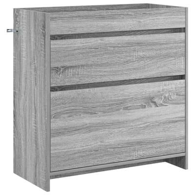 vidaXL Badkamer Onder Wasbak Kast Grijs Sonoma 78,5 x 37,5 x 81 cm