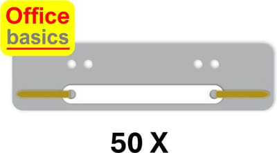 Snelhechtstrip Office Basics - PP - 50 stuks - grijs