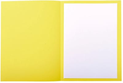 Exacompta 5x FOREVER 220 Pak 50 bedrukte dossiermappen 220g/m2 - 24x32cm voor A4. - Geel - 435005E