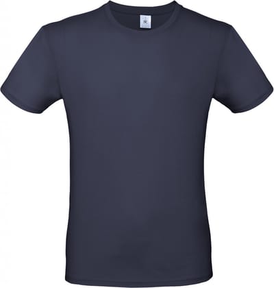 Classic E150 T-shirt B&C Collectie Donkerblauw Maat XS