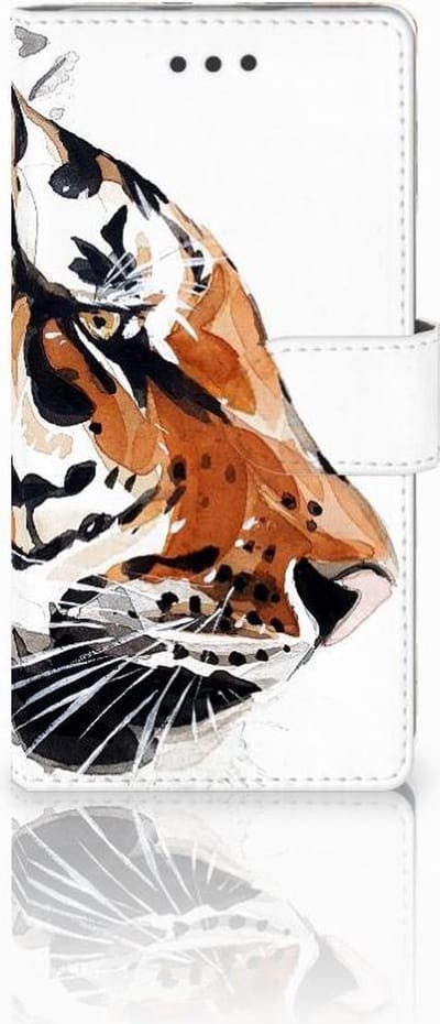 Hoesje Huawei Ascend P8 Lite Watercolor Tiger