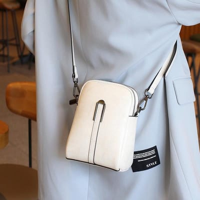Nieuwe Trendy Crossbody Tas voor Dames Schelptas Veelzijdige Leren Dames Tas Schoudertas Dames Mobiele Telefoontas gray
