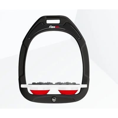 Platte Ultra Grip Beugels Zwart/Wit/Rood Flex-On Green Composite