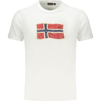 Napapijri T-shirt Mahsa Wit - Maat M - Heren - Casual T-shirts