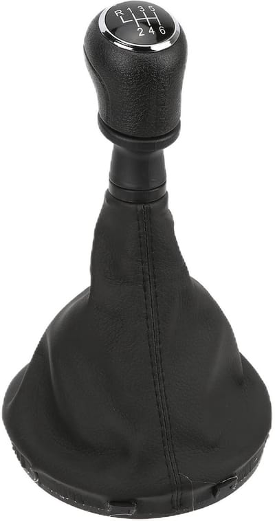 MTTproducts- Pookknop Vervanging - Pookknop Cover - Versnellingspook Hoes - PU Leer - Geschikt voor Transport T5/T6 2003-2011 - Zwart