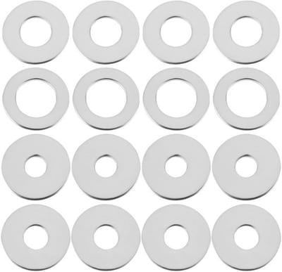 Dailygoods- Platte Wasmachines 120 Stuks - Roestvrij Staal - M5/M6/M8/M10 - Corrosiebestendig - Veelzijdige Toepassingen - Voor Binnen/Buiten - Sluitringen