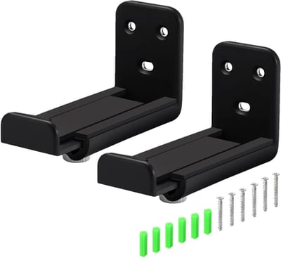 Universele soundbarbeugels - Soundbar muurbeugels, beugelset, montagehouder | beugel, luidspreker muurbeugel, anti-val soundbar wandplank, wandmontage en verstelbaar voor thuis, slaapkamer, buiten