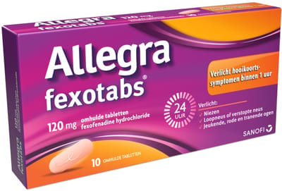 Allegra Fexotabs Bij Hooikoorts - 2 x 10 tabletten - Voordeelverpakking