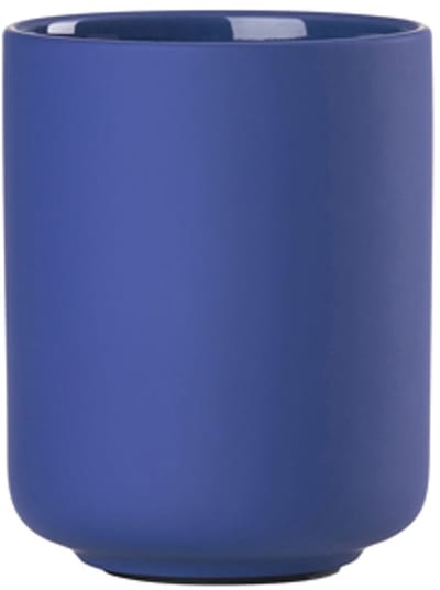 Zone Denmark Ume Tandenborstelbeker - Beker voor Tandenborstels - Tandenborstelhouder - Toilet & Badkamer Accessoires - 10,3 x 8,3 cm - Indigo Blue (blauw)