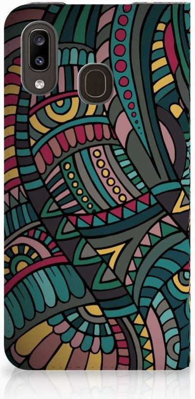 Samsung Galaxy A30 Hoesje met Magneet Aztec