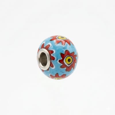 Quiges - Klei - Kraal - Bedels - Zonnebloem - met - Oog - Bead Past op alle bekende merken - armband