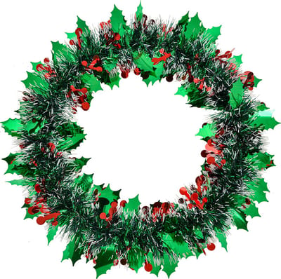 Clayre & Eef Kerstkrans Ø 35 cm Groen Kunststof