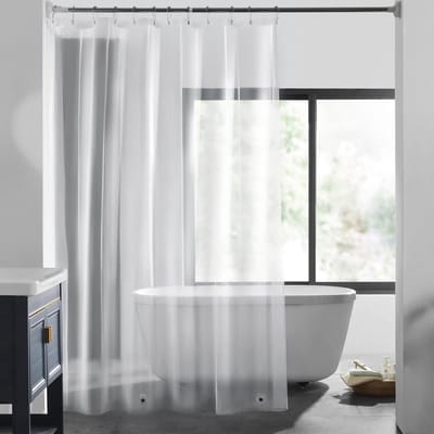 Dailygoods- Douchegordijn Waterdicht - Douchegordijn 180x200 - Milieuvriendelijke EVA - Douchegordijn met 12 Ringen - Antischimmel - Zachte en Robuuste Voering - Badgordijn