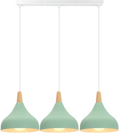 Kroonluchter Moderne Slaapkamer 3 Hanglamp Scandinavische Plafondlamp voor Woonkamer Keuken Groen
