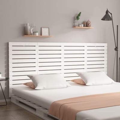 Hoofdeinde Hout - Bed Rugsteun - Ontspannen Lezen - Massief Grenen - 166 cm Breed - Naturel