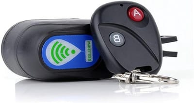 Fiets Alarm - Beveiliging Sensor - Fiets Beveiligen - Draadloze Afstandsbediening - 12 cm - Zwart