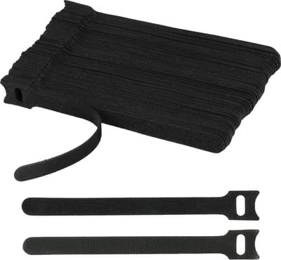 50 stuks kabel Kabelbinder, klittenband Kabelbinder, klittenbandsluiting, herbruikbaar klittenband, kabels netjes te houden
