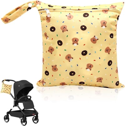 Wasbare luiertas voor baby's, multifunctionele opbergtas voor strand, gym en thuis, waterdicht met rits