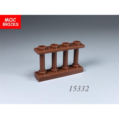 10 stuks MOC Bakstenen Hek Gebogen Balustrade 1 x 4 x 2 30055 15332 4 x 30056 Bouwstenen Kinderspeelgoed