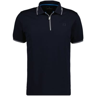 Ragman Polo Zipper Tipping Keep Dry Finish Donker Blauw / male