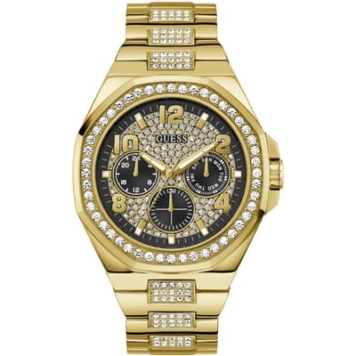 Guess Empire GW0785G2 Horloge - Staal - Goudkleurig - Ø 46 mm