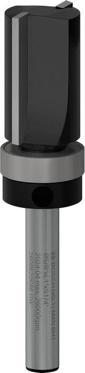 Bosch PRO Vlakfrees met bovenliggend geleidekogellager Ø 5/8" x L 1" Schacht 1/4" - 2608629686